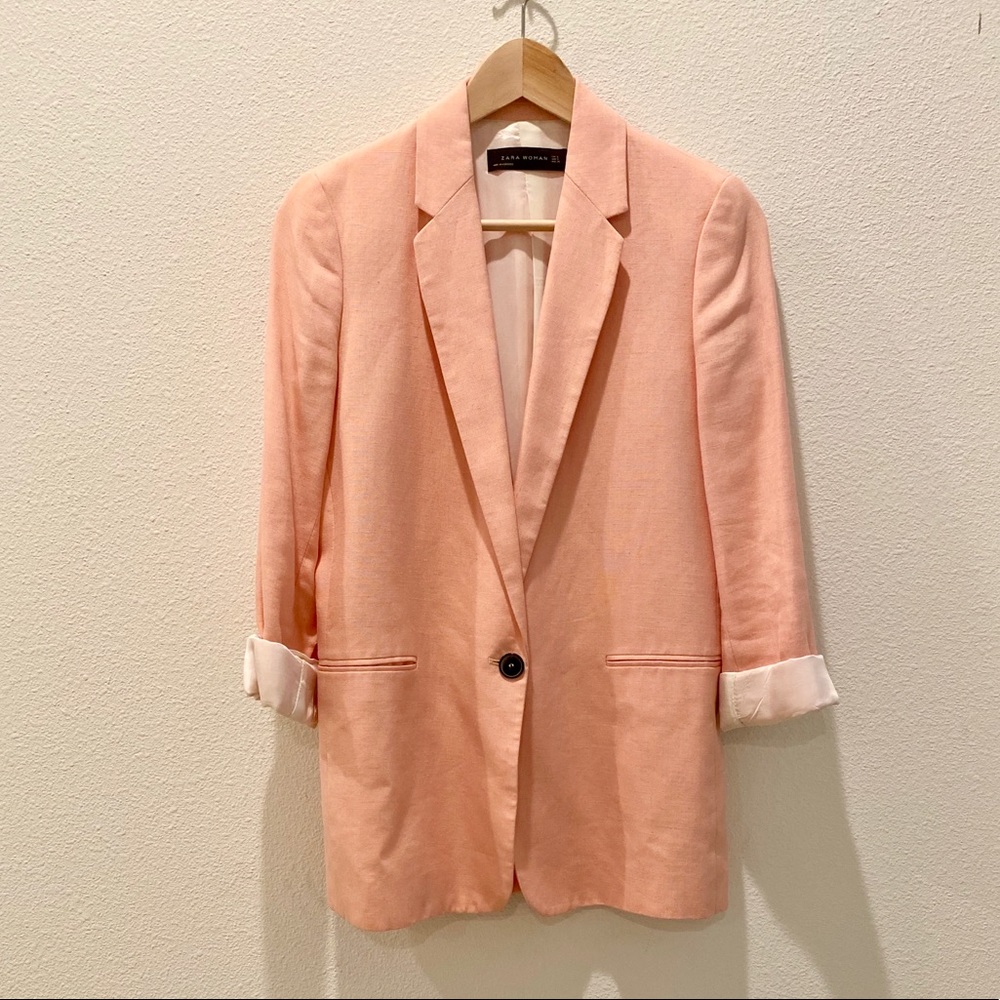 Zara Single Button Suit Jacket S